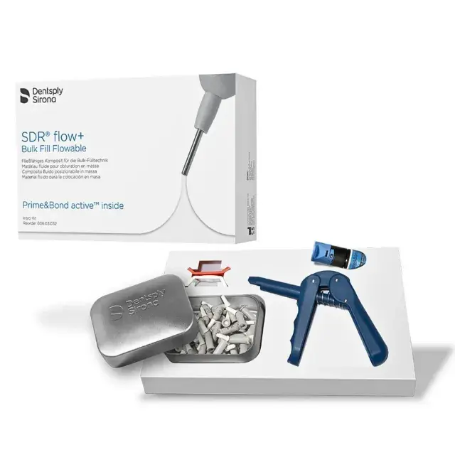 DENTSPLY SDR PLUS INTRO KIT AKIŞABİLEN KOMPOZİT BULK FILL (45x0,25 GR. KOMPÜL + P&B UNIVERSAL + TABANCA)