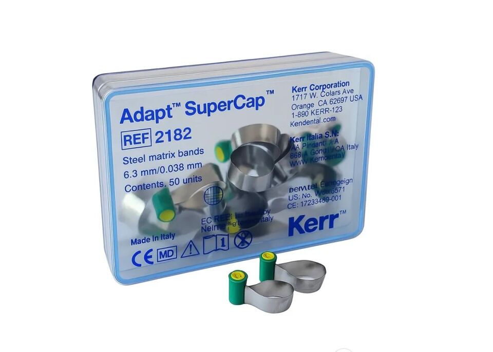 KERR ADAPT SUPERCAP (YEŞİL) 6.3 MM / 0.038 MM (50 ADET) OTOMATRİS