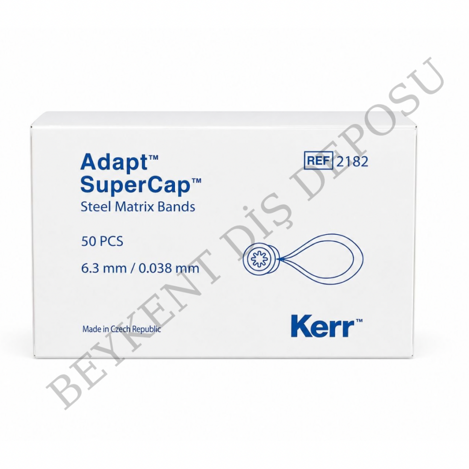 KERR ADAPT SUPERCAP (YEŞİL) 6.3 MM / 0.038 MM (50 ADET) OTOMATRİS
