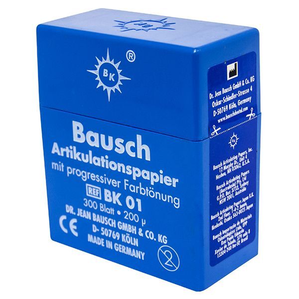 BAUSCH DÜZ ARTİKÜLASYON KAĞIDI (MAVİ RENK) 300 ADET, 200 MİCRON