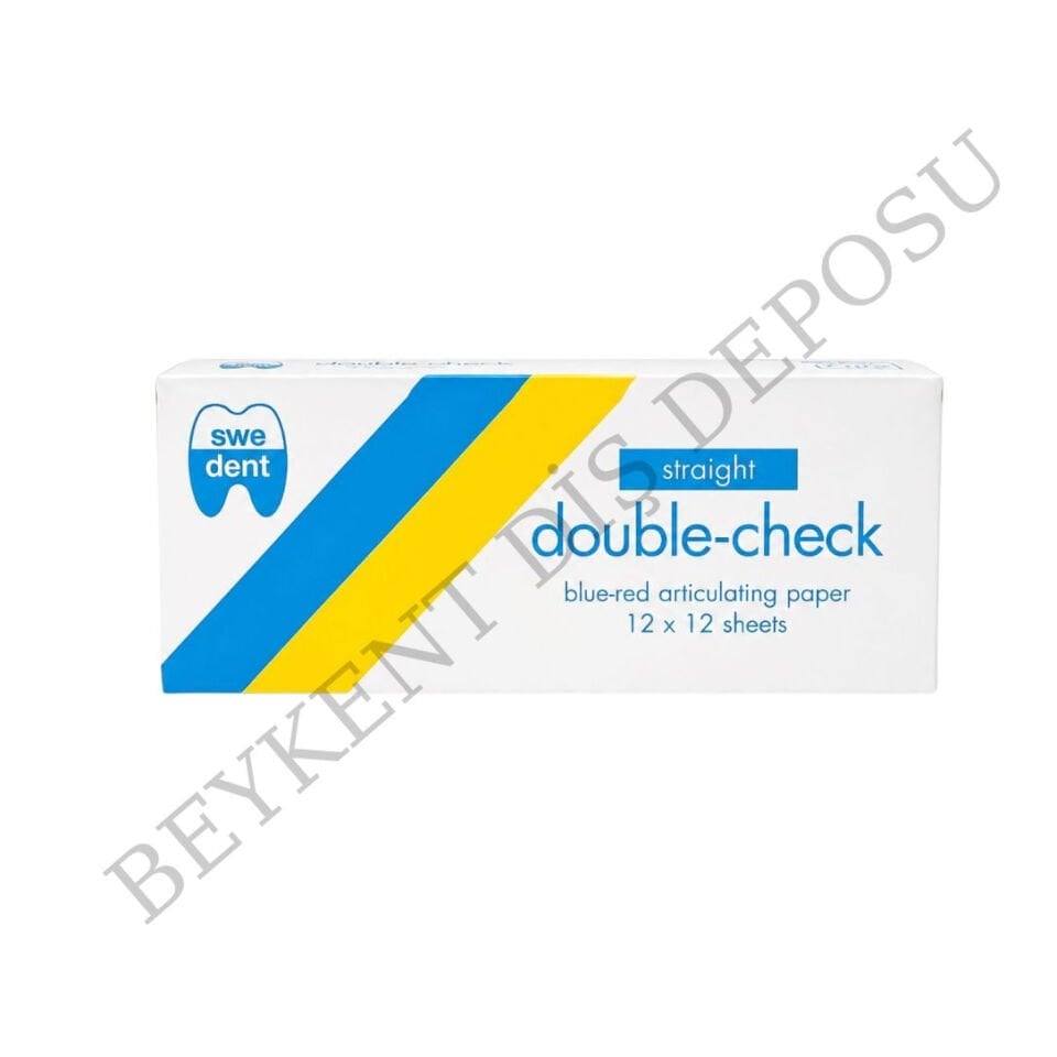 SWEDENT Double Check Artiklasyon Kağıdı Düz