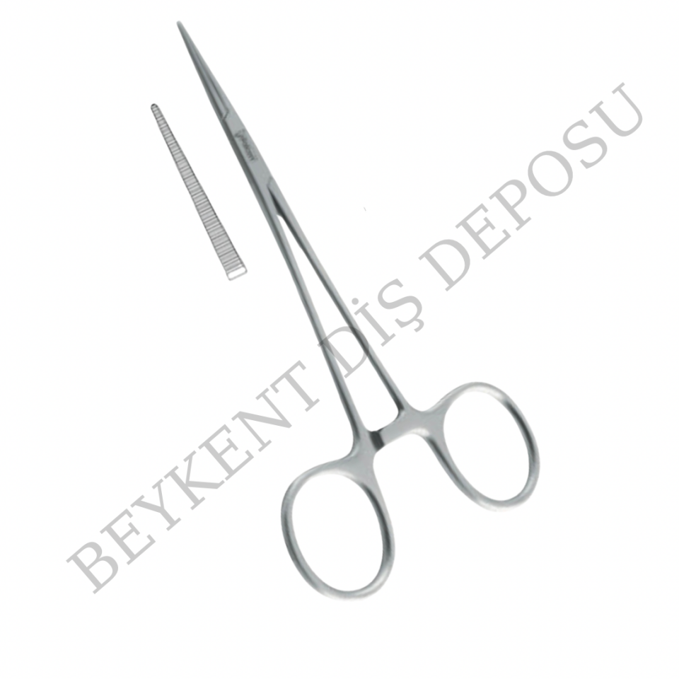 Micro Mosquito Hemostat - Düz, 125mm