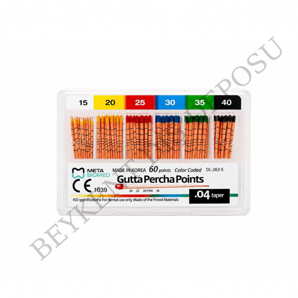 Meta Biomed Gutta Percha Points / Açılı